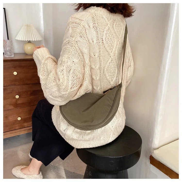 Casual Nylon Hobos Crossbody Bag for Women Designer Shoulder Bags Large Capacity Tote Lady Travel Shopper Bag Female Purses 2023