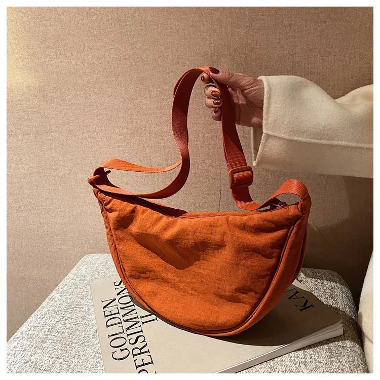Casual Nylon Hobos Crossbody Bag for Women Designer Shoulder Bags Large Capacity Tote Lady Travel Shopper Bag Female Purses 2023