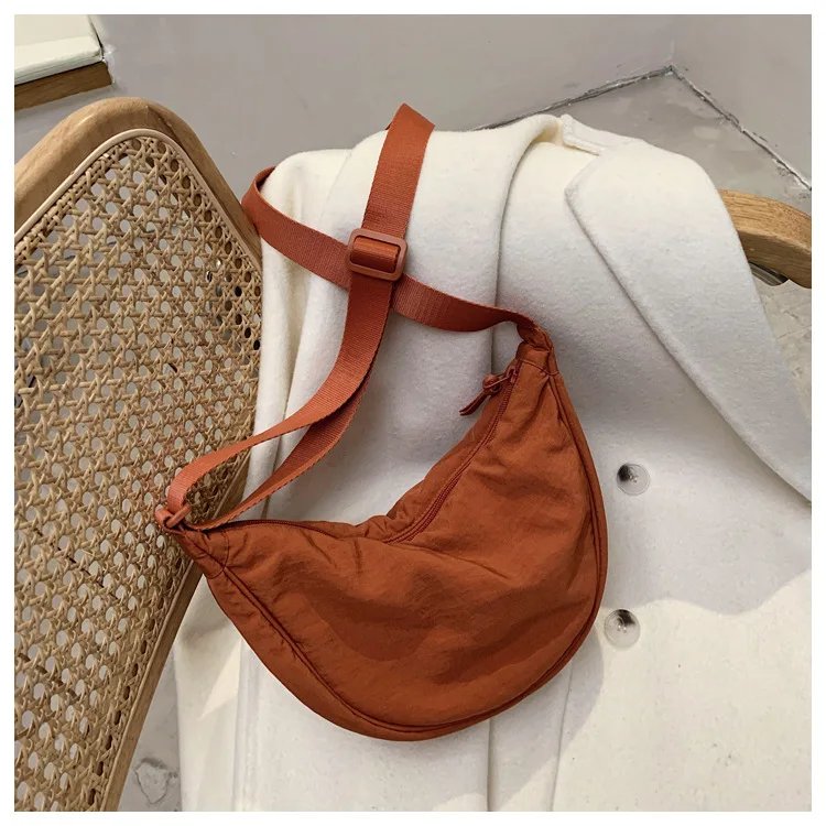 Casual Nylon Hobos Crossbody Bag for Women Designer Shoulder Bags Large Capacity Tote Lady Travel Shopper Bag Female Purses 2023