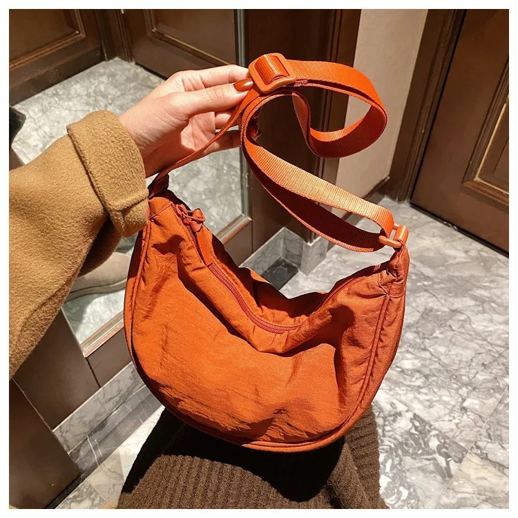 Casual Nylon Hobos Crossbody Bag for Women Designer Shoulder Bags Large Capacity Tote Lady Travel Shopper Bag Female Purses 2023