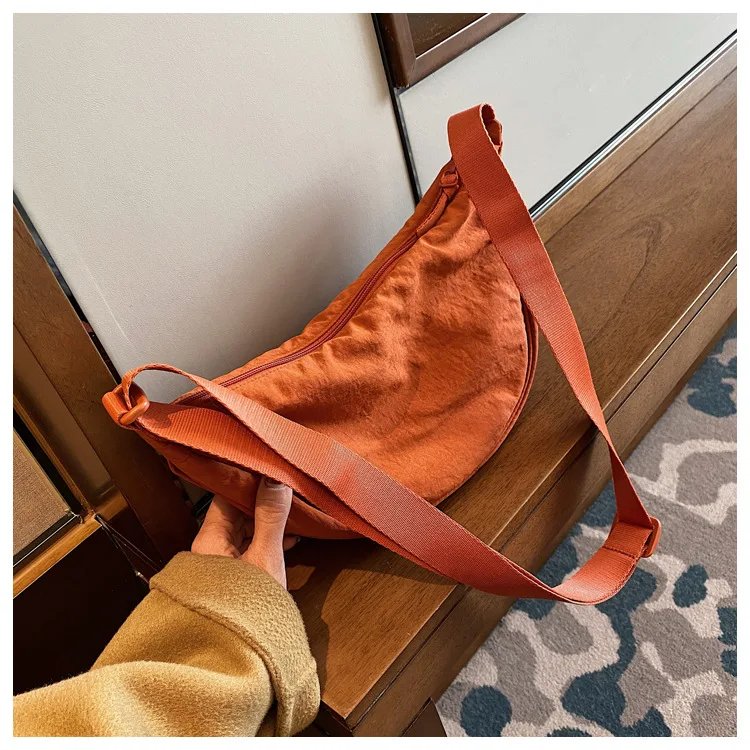 Casual Nylon Hobos Crossbody Bag for Women Designer Shoulder Bags Large Capacity Tote Lady Travel Shopper Bag Female Purses 2023