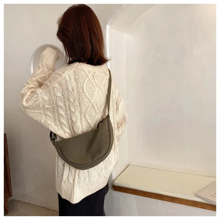 Casual Nylon Hobos Crossbody Bag for Women Designer Shoulder Bags Large Capacity Tote Lady Travel Shopper Bag Female Purses 2023