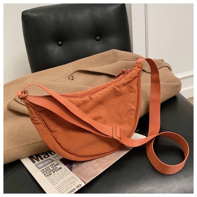 Casual Nylon Hobos Crossbody Bag for Women Designer Shoulder Bags Large Capacity Tote Lady Travel Shopper Bag Female Purses 2023