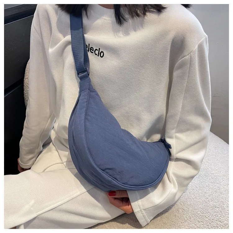 Casual Nylon Hobos Crossbody Bag for Women Designer Shoulder Bags Large Capacity Tote Lady Travel Shopper Bag Female Purses 2023