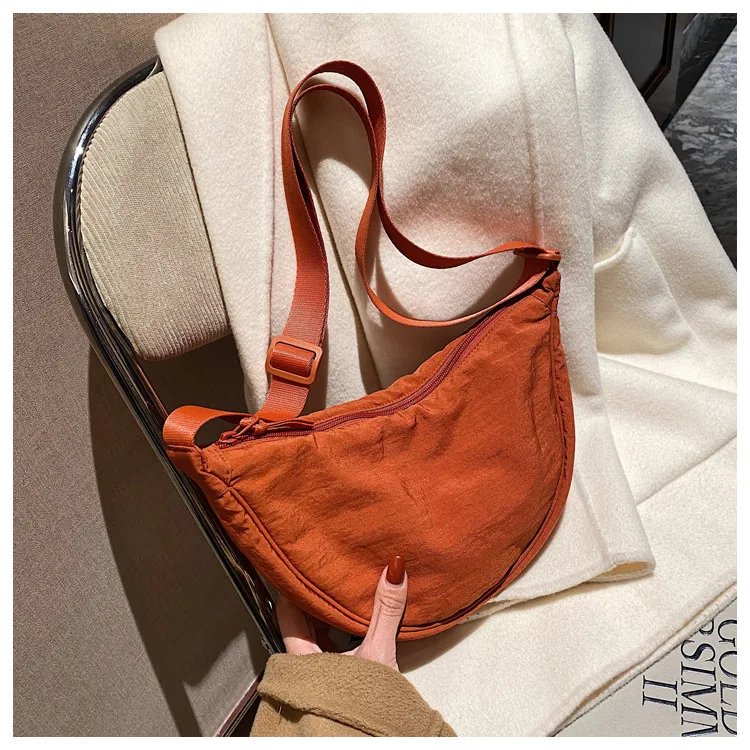 Casual Nylon Hobos Crossbody Bag for Women Designer Shoulder Bags Large Capacity Tote Lady Travel Shopper Bag Female Purses 2023