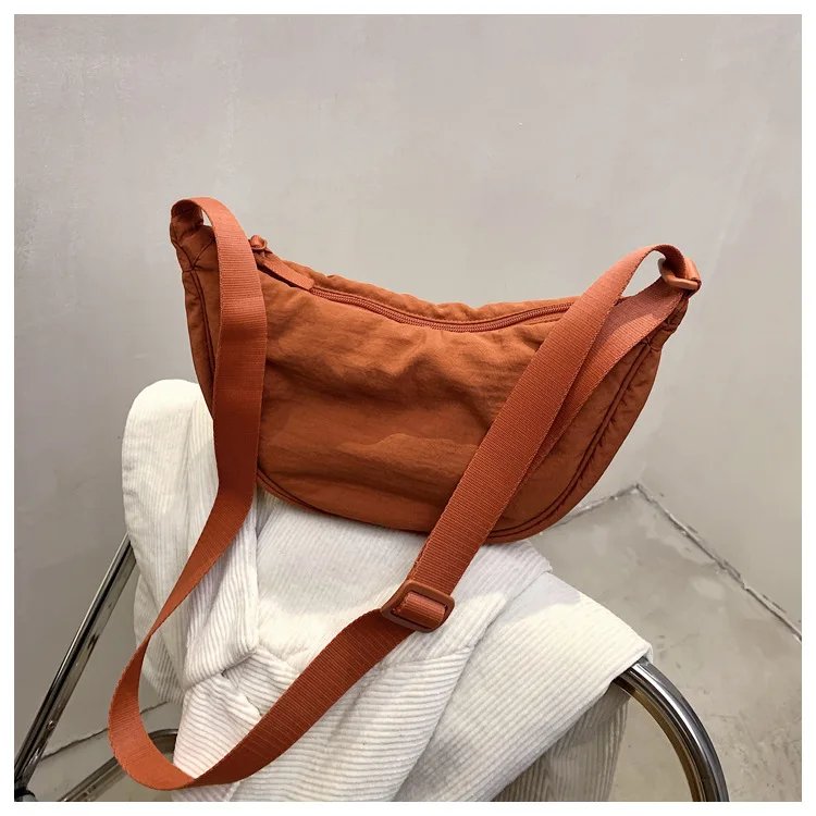 Casual Nylon Hobos Crossbody Bag for Women Designer Shoulder Bags Large Capacity Tote Lady Travel Shopper Bag Female Purses 2023
