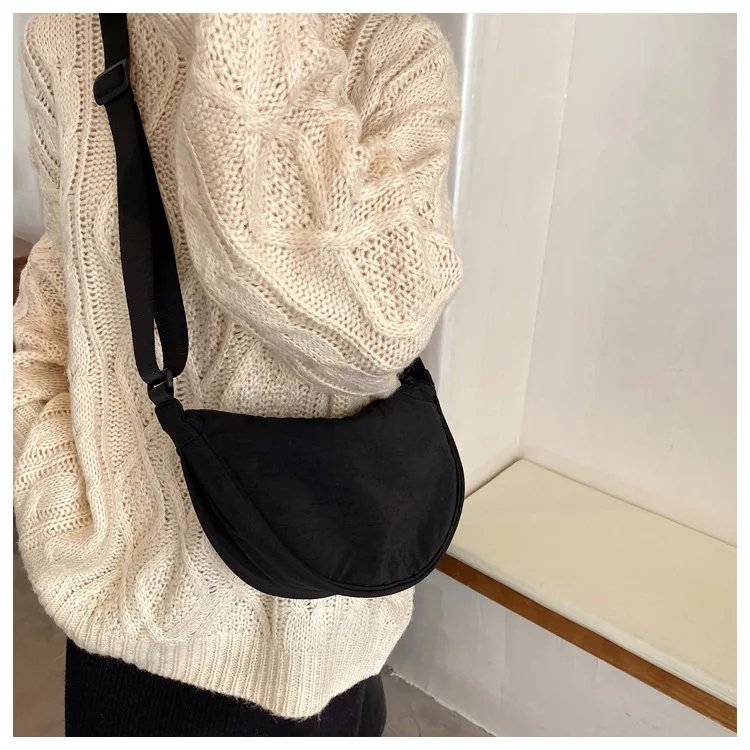 Casual Nylon Hobos Crossbody Bag for Women Designer Shoulder Bags Large Capacity Tote Lady Travel Shopper Bag Female Purses 2023
