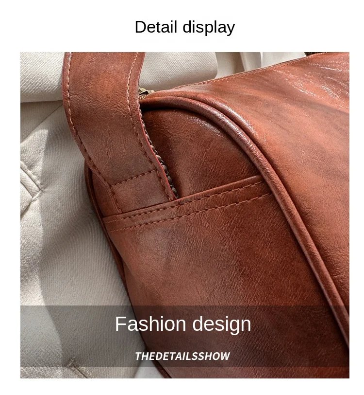 Vintage Shoulder Bag for Women Fashion Wide Strap Crossbody Bag Retro Pillow Messenger Handbag Ladies Tote Clutchs Purses Tote