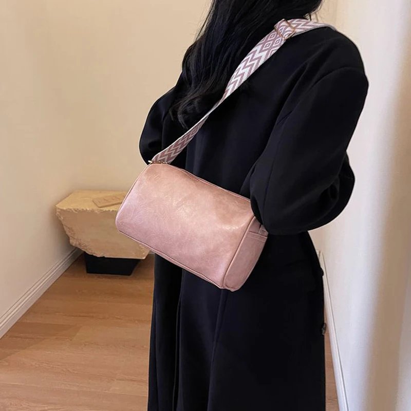 Vintage PU Leather Women Small Handbag and Purse Fashion Boston Pillow Crossbody Bag Luxury Design Female Designer Shoulder Bag Vintage PU Leather Women Small Handbag and Purse Fashion Boston Pillow Crossbody Bag Luxury Design Female Designer Shoulder Bag