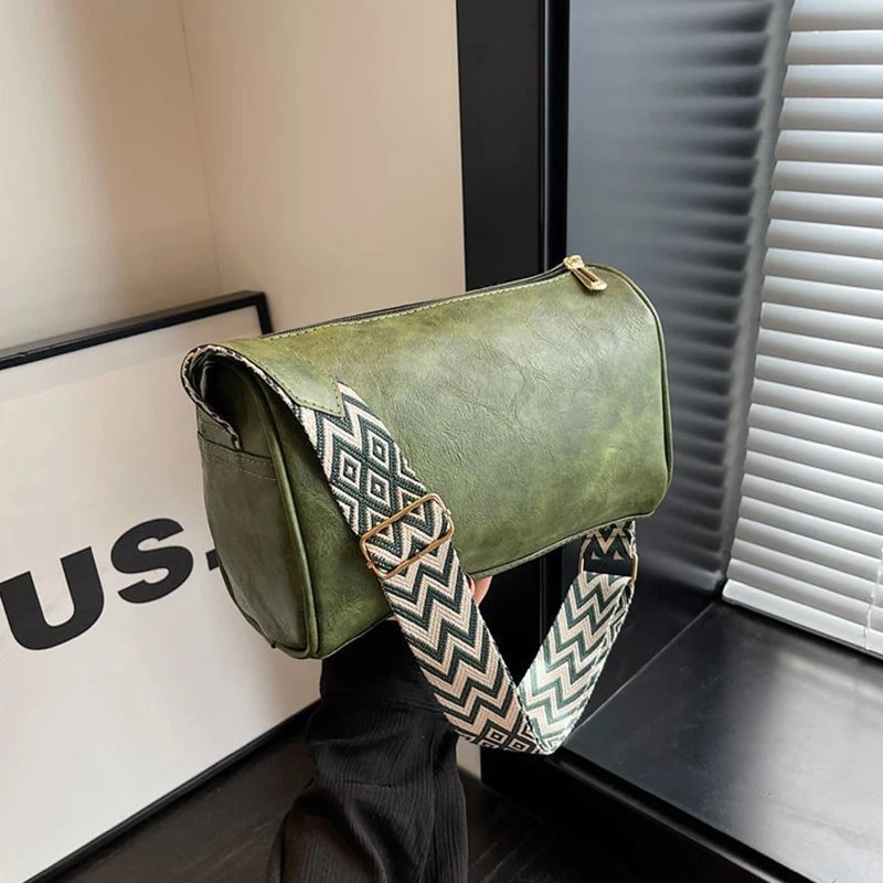 Vintage PU Leather Women Small Handbag and Purse Fashion Boston Pillow Crossbody Bag Luxury Design Female Designer Shoulder Bag Vintage PU Leather Women Small Handbag and Purse Fashion Boston Pillow Crossbody Bag Luxury Design Female Designer Shoulder Bag