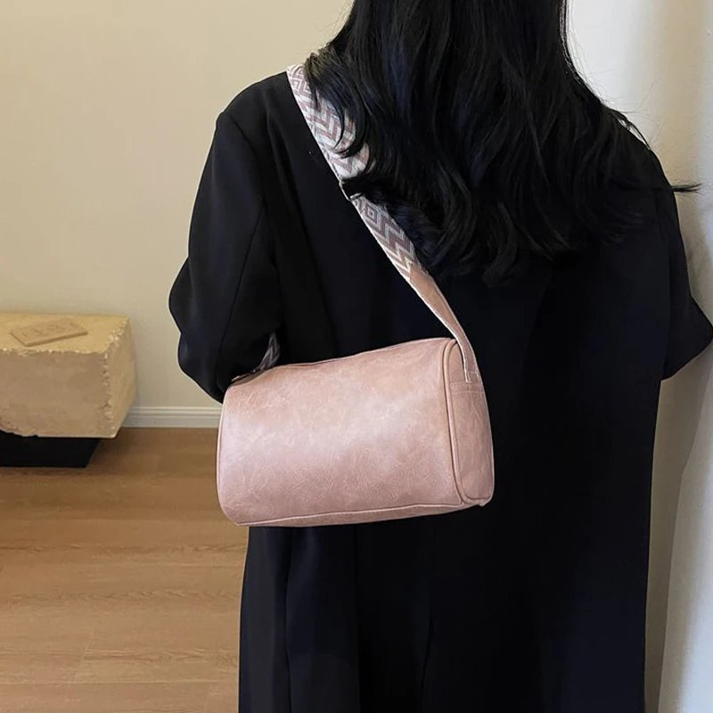 Vintage PU Leather Women Small Handbag and Purse Fashion Boston Pillow Crossbody Bag Luxury Design Female Designer Shoulder Bag Vintage PU Leather Women Small Handbag and Purse Fashion Boston Pillow Crossbody Bag Luxury Design Female Designer Shoulder Bag