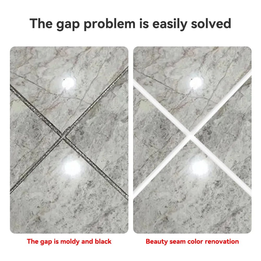 White Waterproof Tile Marker Grout Pen Wall Seam Pen For Tiles Floor Bathroom Decontamination Seam Repair Tools