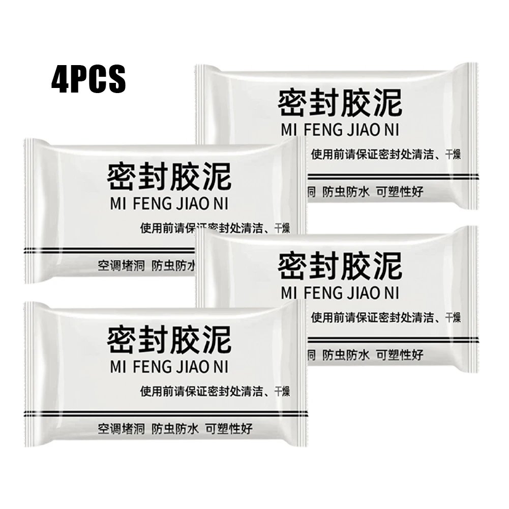 1/4pcs Walls Hole Sealing Cement Clay Sealant  Cracks Waterproof Repair Air Conditioning Hole Sewer Sealing Mending Plasticine