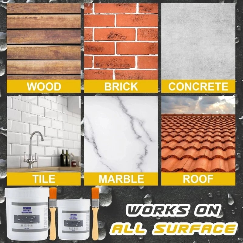 30/100/300g Waterproof Coating Sealant Agent With brush Transparent Invisible Paste Glue  Adhesive Repair Home Roof Bathroom