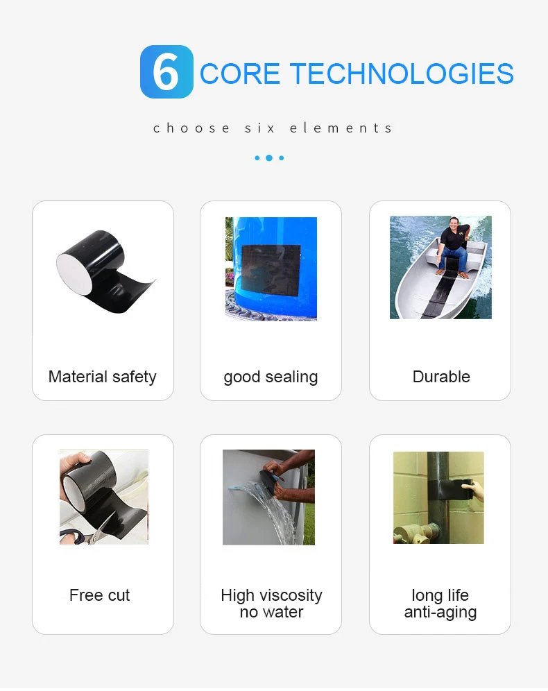 Super Strong Fiber Waterproof Tape Swimming Pool Stop Leaks Seal Repair Tape Performance Self Fix Pipes Patch Adhesive Sealers