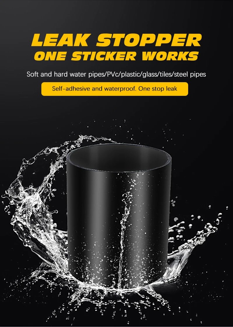 Super Strong Fiber Waterproof Tape Swimming Pool Stop Leaks Seal Repair Tape Performance Self Fix Pipes Patch Adhesive Sealers