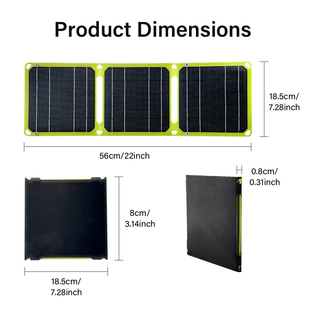 Outdoor powerful Portable Solar Panel 5v 21w 40W battery phone charger PD 20w QC 3.0 9V 12V For USB A C Power bank Outdoor powerful Portable Solar Panel 5v 21w 40W battery phone charger PD 20w QC 3.0 9V 12V For USB A C Power bank