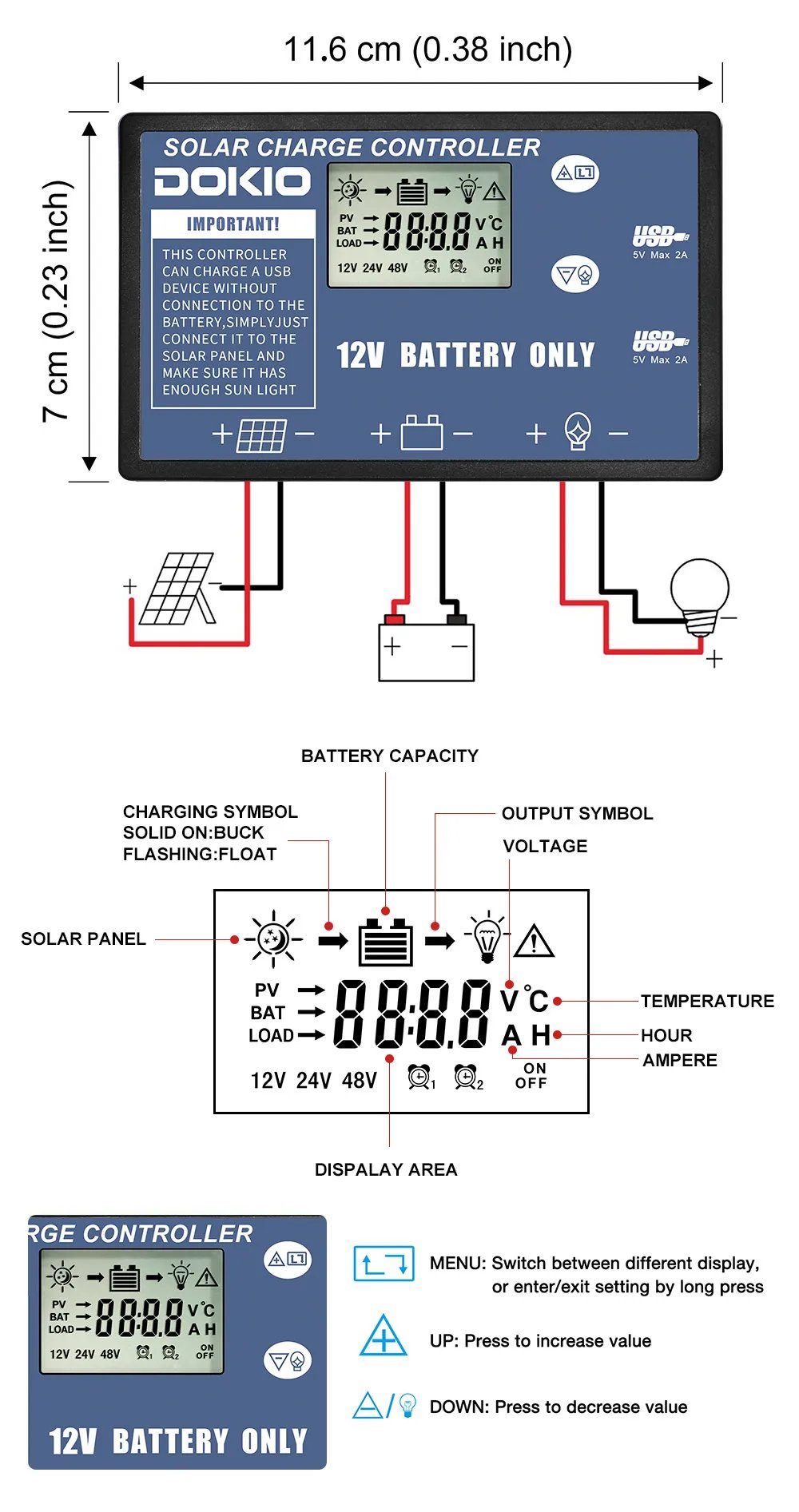 Dokio Ukraine 18V 80W 160W 100W 200W 300W Portable Foldable Solar Panel with 12V Controller to Charge Battery suitable for Camp