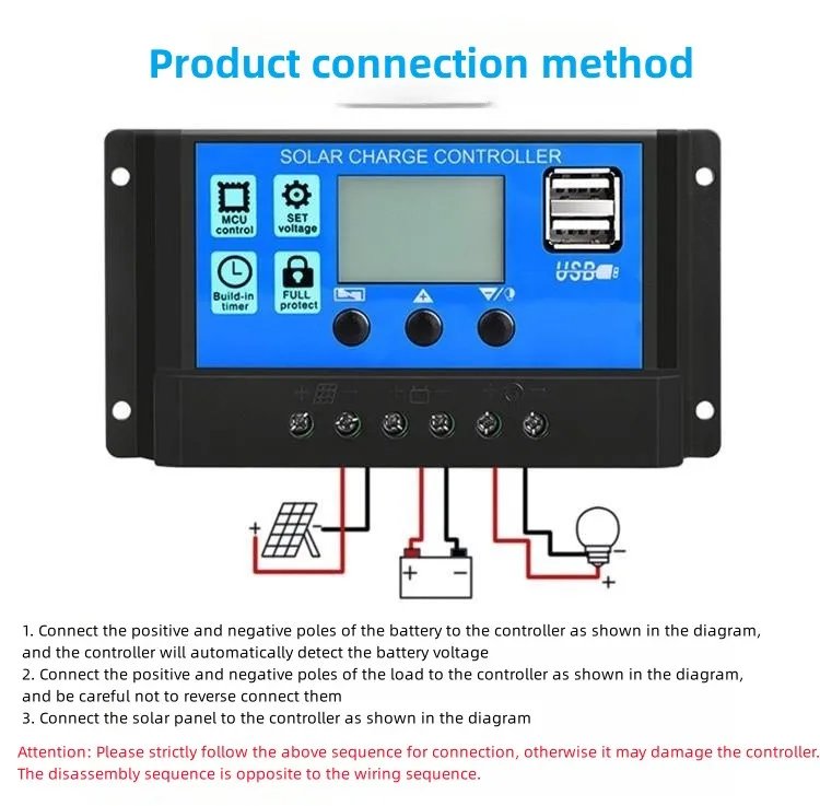 12V to 110V/220V Solar Panel System 12V Solar Panel Battery Charge Controller 4000W Solar Inverter Kit Complete Power Generation