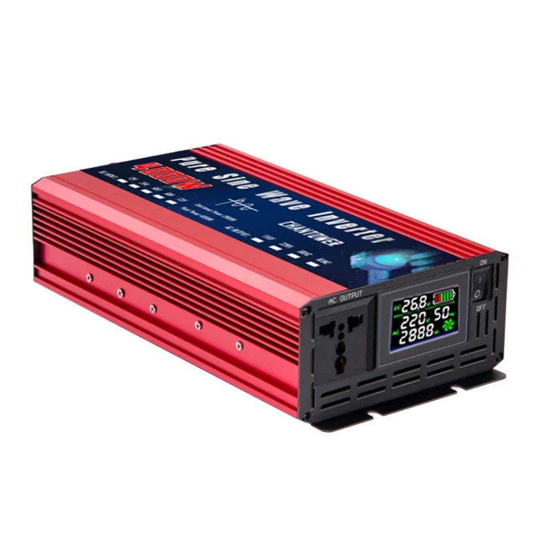 Pure Sine Wave Inverter 12V 220V 24V 110V 2000W 3000W 4000W 5000W DC To AC Portable Power Voltage Converter Car Solar Inverter Pure Sine Wave Inverter 12V 220V 24V 110V 2000W 3000W 4000W 5000W DC To AC Portable Power Voltage Converter Car Solar Inverter