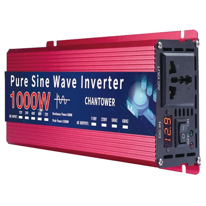 Pure Sine Wave Inverter 12V 220V 24V 110V 2000W 3000W 4000W 5000W DC To AC Portable Power Voltage Converter Car Solar Inverter Pure Sine Wave Inverter 12V 220V 24V 110V 2000W 3000W 4000W 5000W DC To AC Portable Power Voltage Converter Car Solar Inverter