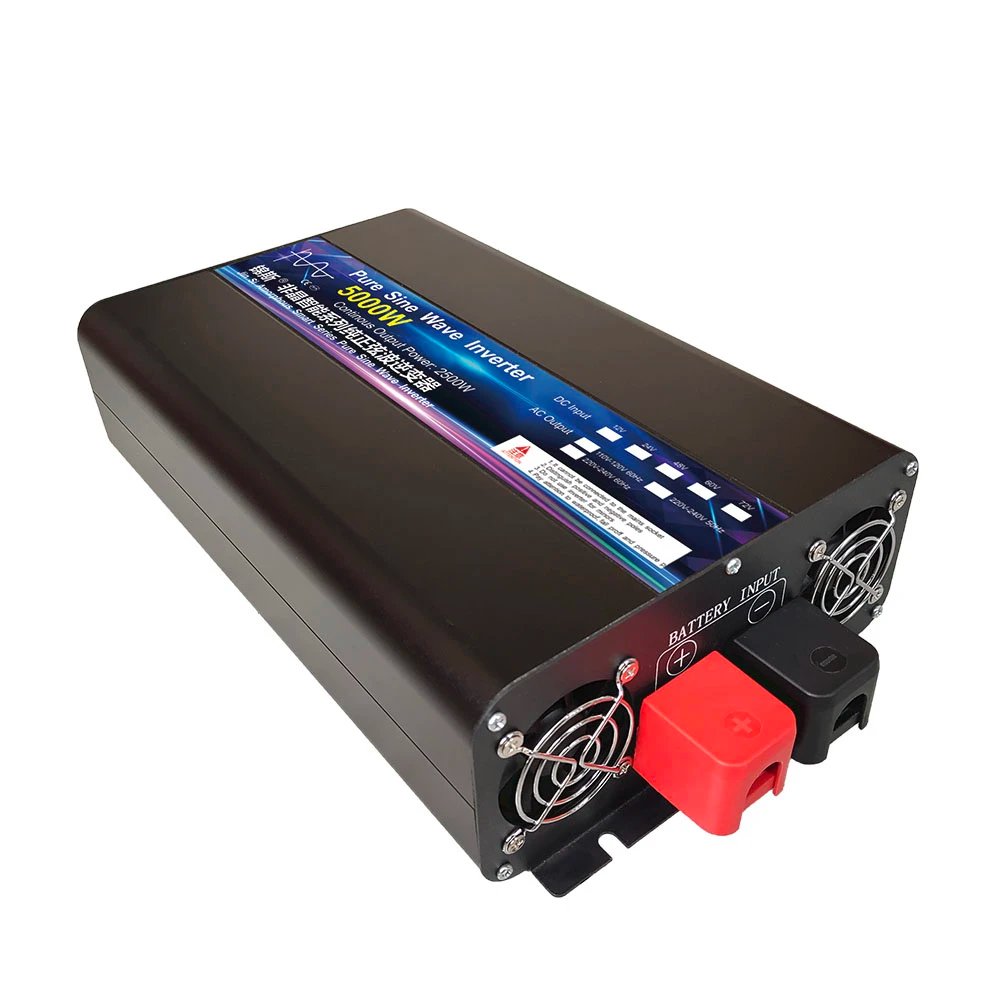 Pure Sine Wave Power Inverter 4000W 5000W DC 12V 24V 48V To AC220V Portable Power Bank Converter Solar Car Inverter Transformer Pure Sine Wave Power Inverter 4000W 5000W DC 12V 24V 48V To AC220V Portable Power Bank Converter Solar Car Inverter Transformer