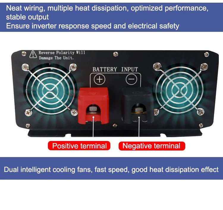 Pure Sine Wave Power Inverter 4000W 5000W DC 12V 24V 48V To AC220V  Portable Power Bank Converter Solar Car Inverter Transformer