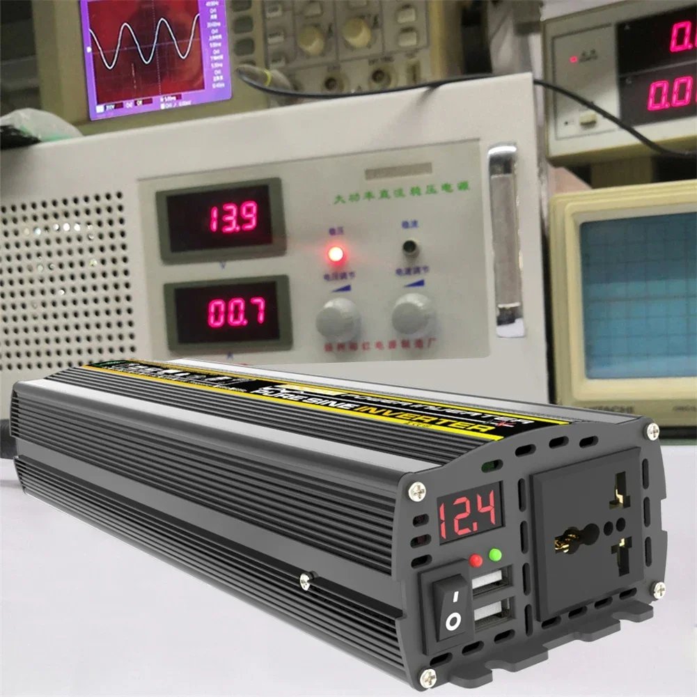 Pure Sine Wave Inverter 12V To AC 110V 220V 8000/6000/4000/3000W Voltage Transformer Power Converter Solar Inverter