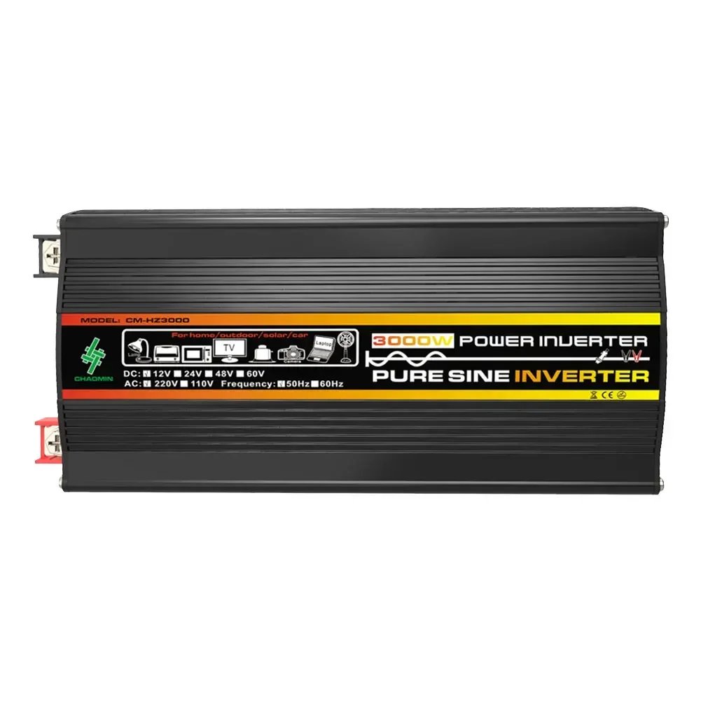 Pure Sine Wave Inverter 12V To AC 110V 220V 8000/6000/4000/3000W Voltage Transformer Power Converter Solar Inverter