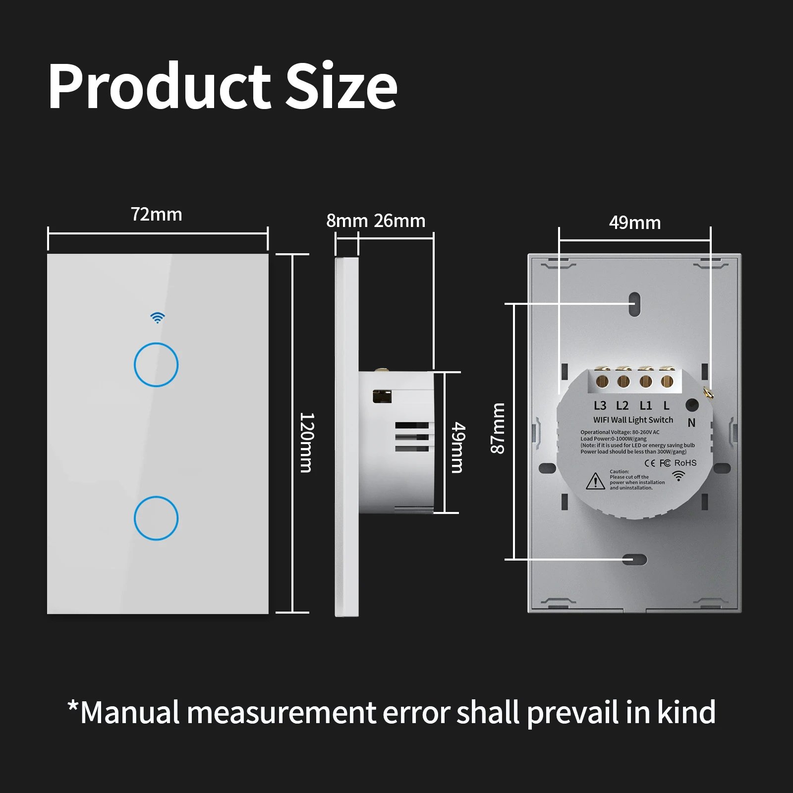 US WiFi/Zigbee Smart Wall Switch 1/2/3/4 Gang Light Switch Smart Touch Sensor Smart Home Work with Alexa Google Home US WiFi/Zigbee Smart Wall Switch 1/2/3/4 Gang Light Switch Smart Touch Sensor Smart Home Work with Alexa Google Home