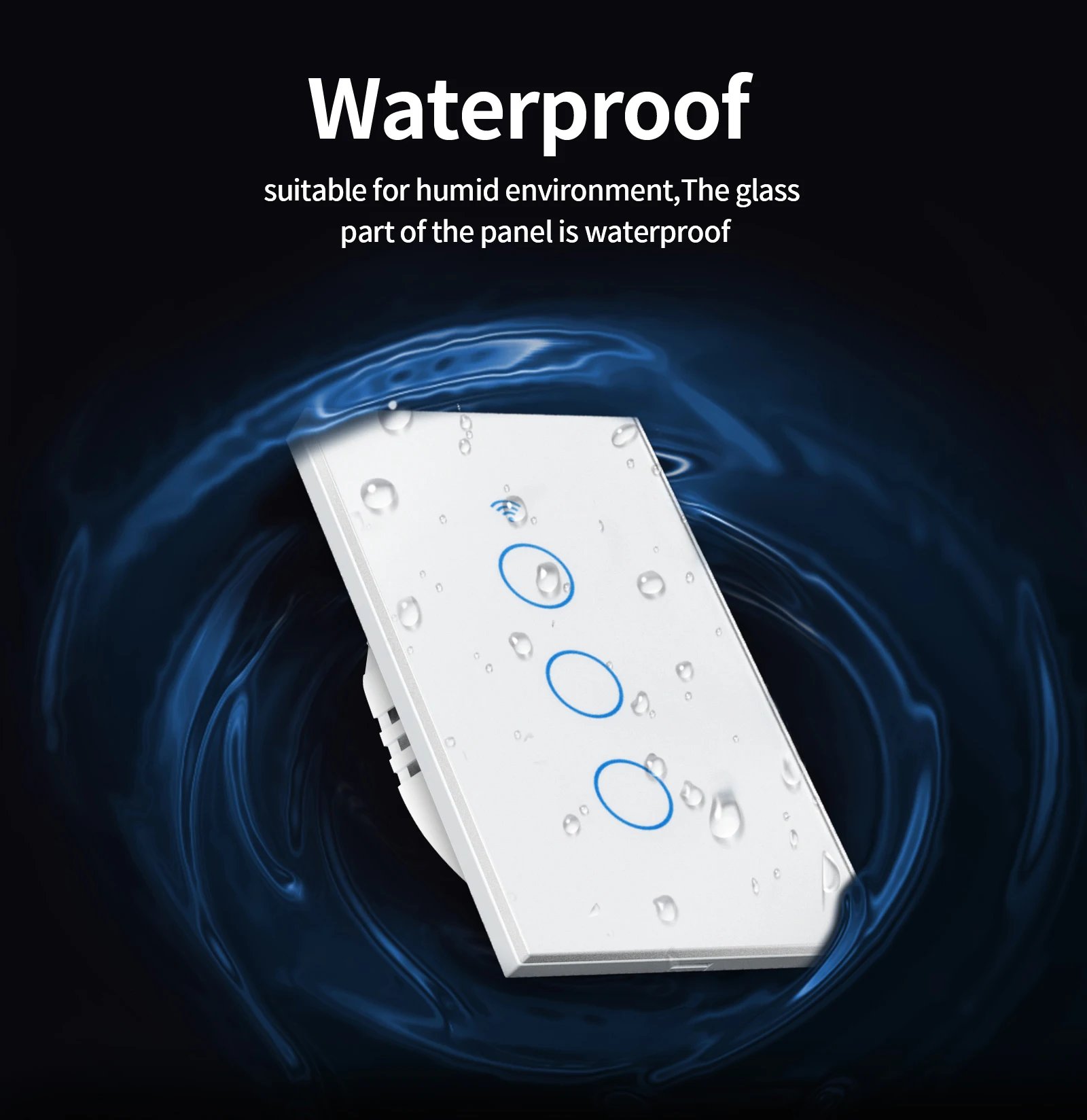 US WiFi/Zigbee Smart Wall Switch 1/2/3/4 Gang Light Switch Smart Touch Sensor Smart Home  Work with Alexa Google Home