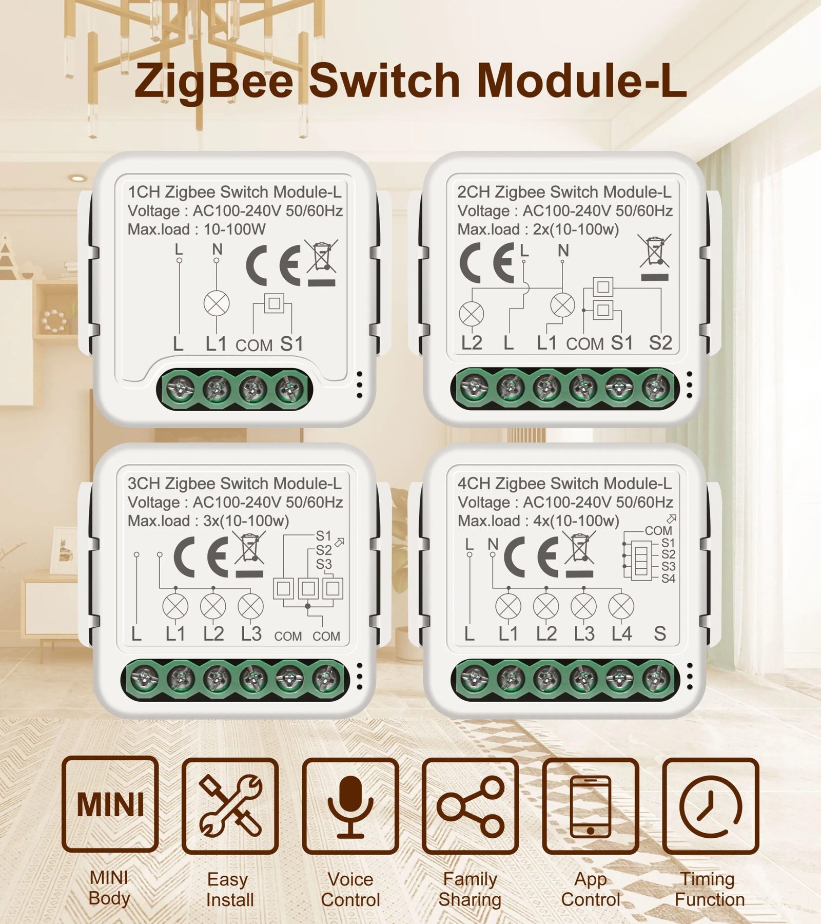 Tuya ZigBee 3.0 Smart Switch Module No Neutral Wire Required Smart Home DIY Light Breaker Works with Alexa Google Home Tuya ZigBee 3.0 Smart Switch Module No Neutral Wire Required Smart Home DIY Light Breaker Works with Alexa Google Home