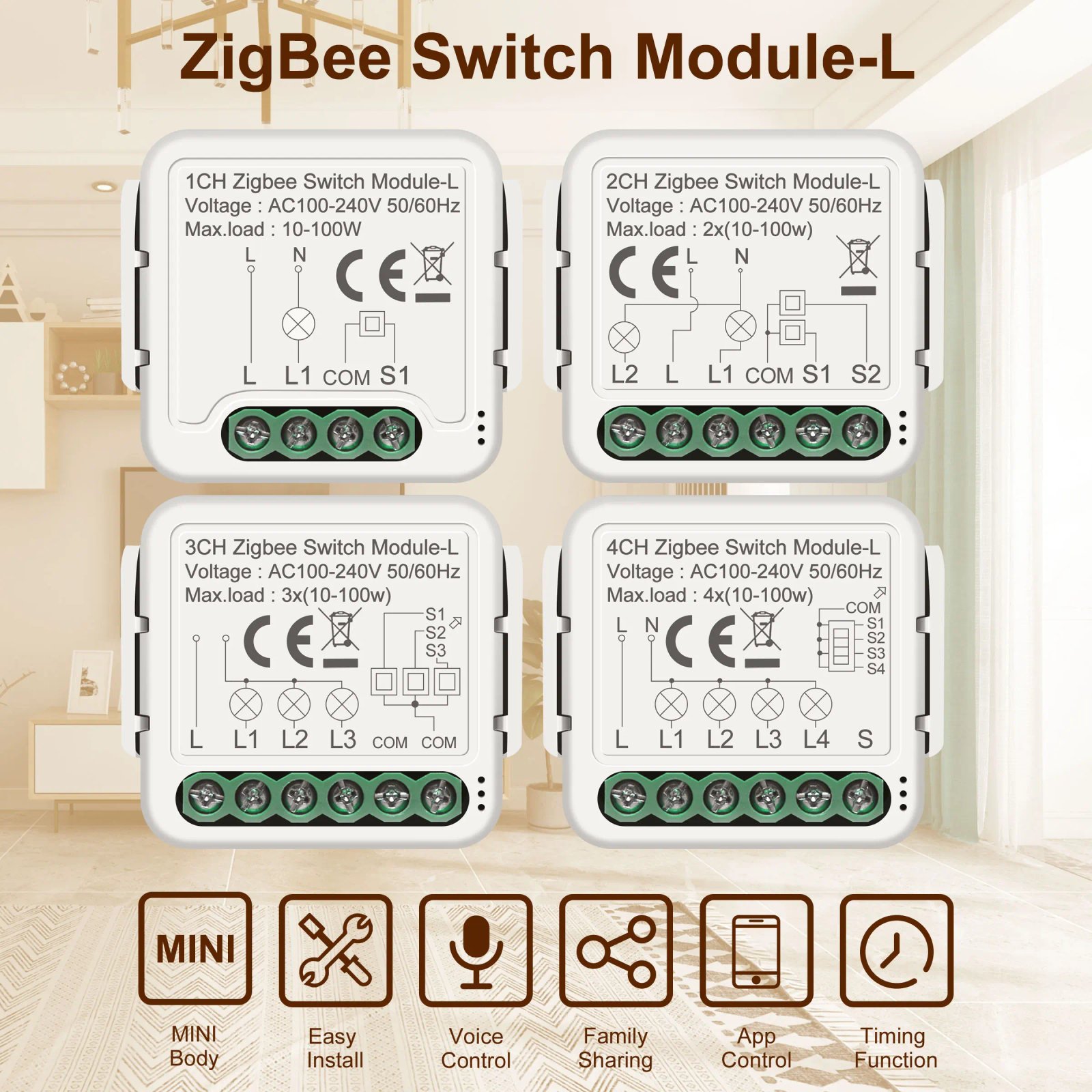 Tuya ZigBee 3.0 Smart Switch Module No Neutral Wire Required Smart Home DIY Light Breaker Works with Alexa Google Home Tuya ZigBee 3.0 Smart Switch Module No Neutral Wire Required Smart Home DIY Light Breaker Works with Alexa Google Home