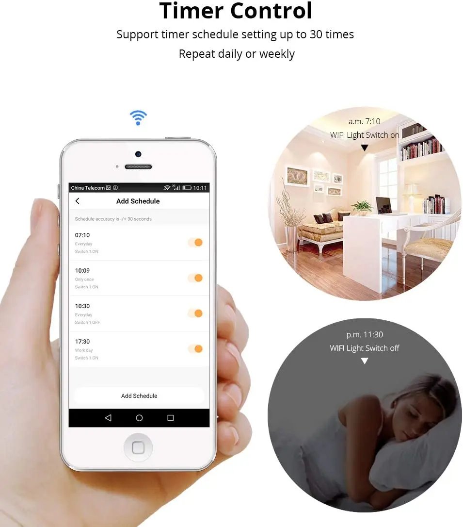 Tuya Wifi EU Smart Switches 1/2/3/4Gang Touch Light Switch Wall Sensor 433mhz RF Switches Smart Life for Alexa Google Home Alice