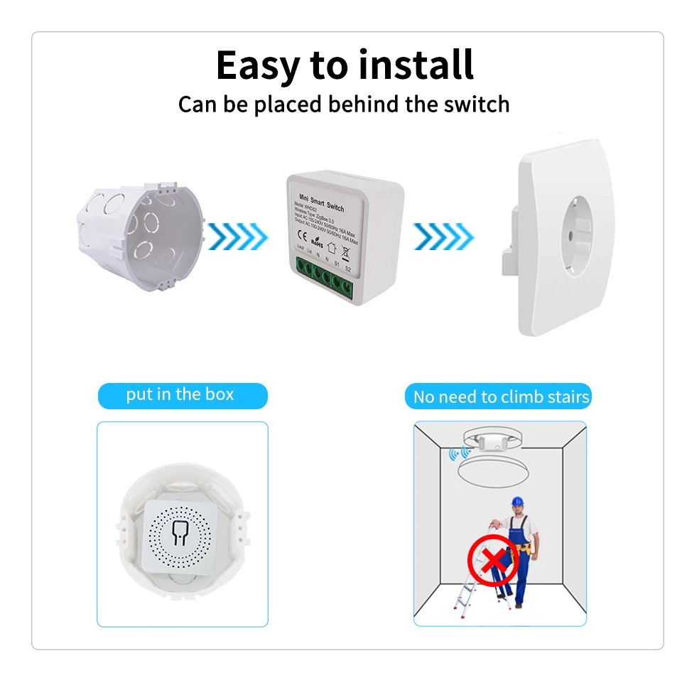 Smart Home Automation Switch Breaker Work With Smart Gateway Smartlife App Control support Google Home Alexa Smart Home Automation Switch Breaker Work With Smart Gateway Smartlife App Control support Google Home Alexa