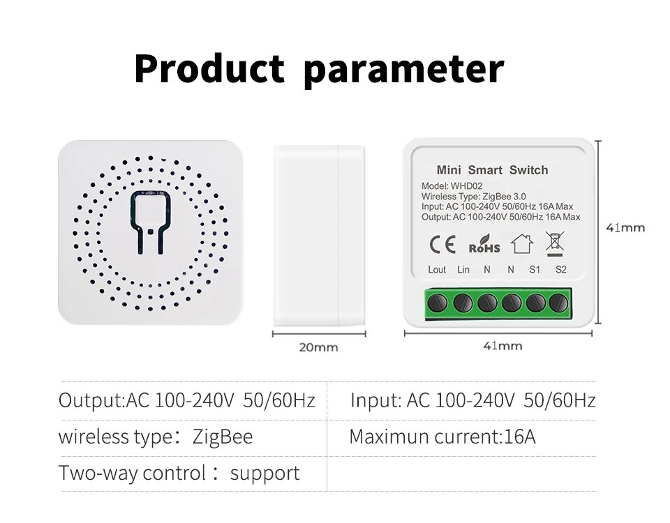 Smart Home Automation Switch Breaker Work With Smart Gateway Smartlife App Control support Google Home Alexa Smart Home Automation Switch Breaker Work With Smart Gateway Smartlife App Control support Google Home Alexa