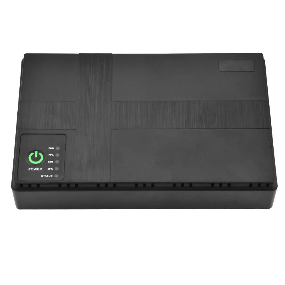 DC UPS Battery Backup 10400mAh 5V 9V 12V 2A 15V 24V 1A Output Uninterruptible Power Supply 85‑265V UPS Battery Backup EU Plug