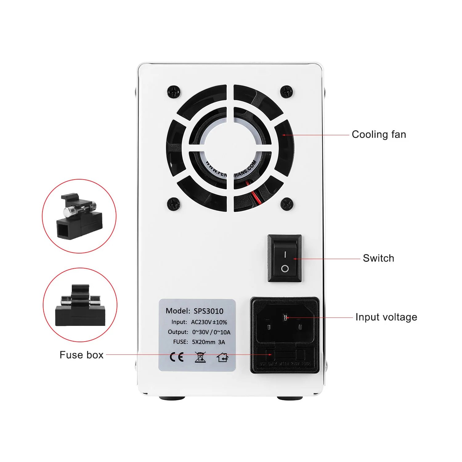 30V 10A 60V 5A DC Lab Regulated Power Supply Adjustable Laboratory Voltage Regulator Stabilizer Switching Bench Source 220V/110V