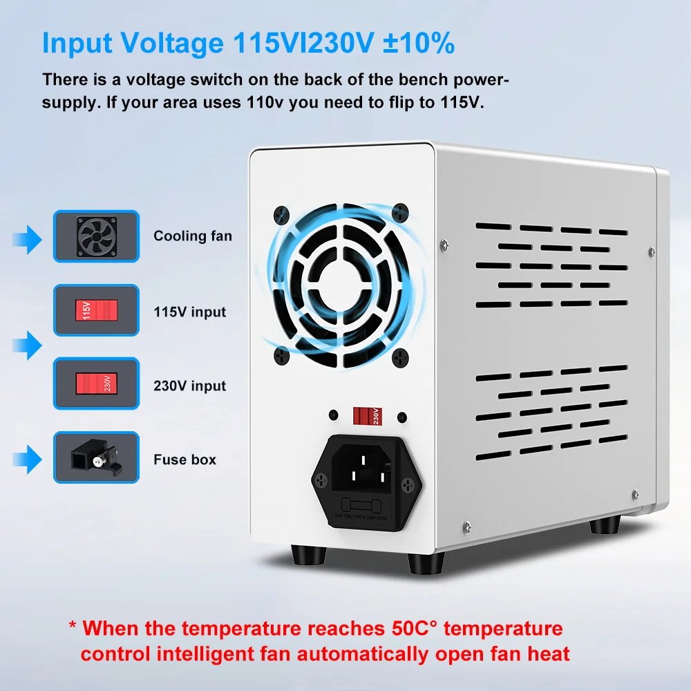 Programmable DC Power Supply WPS3010H Laboratory Maintenance Workbench 30V 10A Voltage Current Regulator AC 220V 110V Programmable DC Power Supply WPS3010H Laboratory Maintenance Workbench 30V 10A Voltage Current Regulator AC 220V 110V