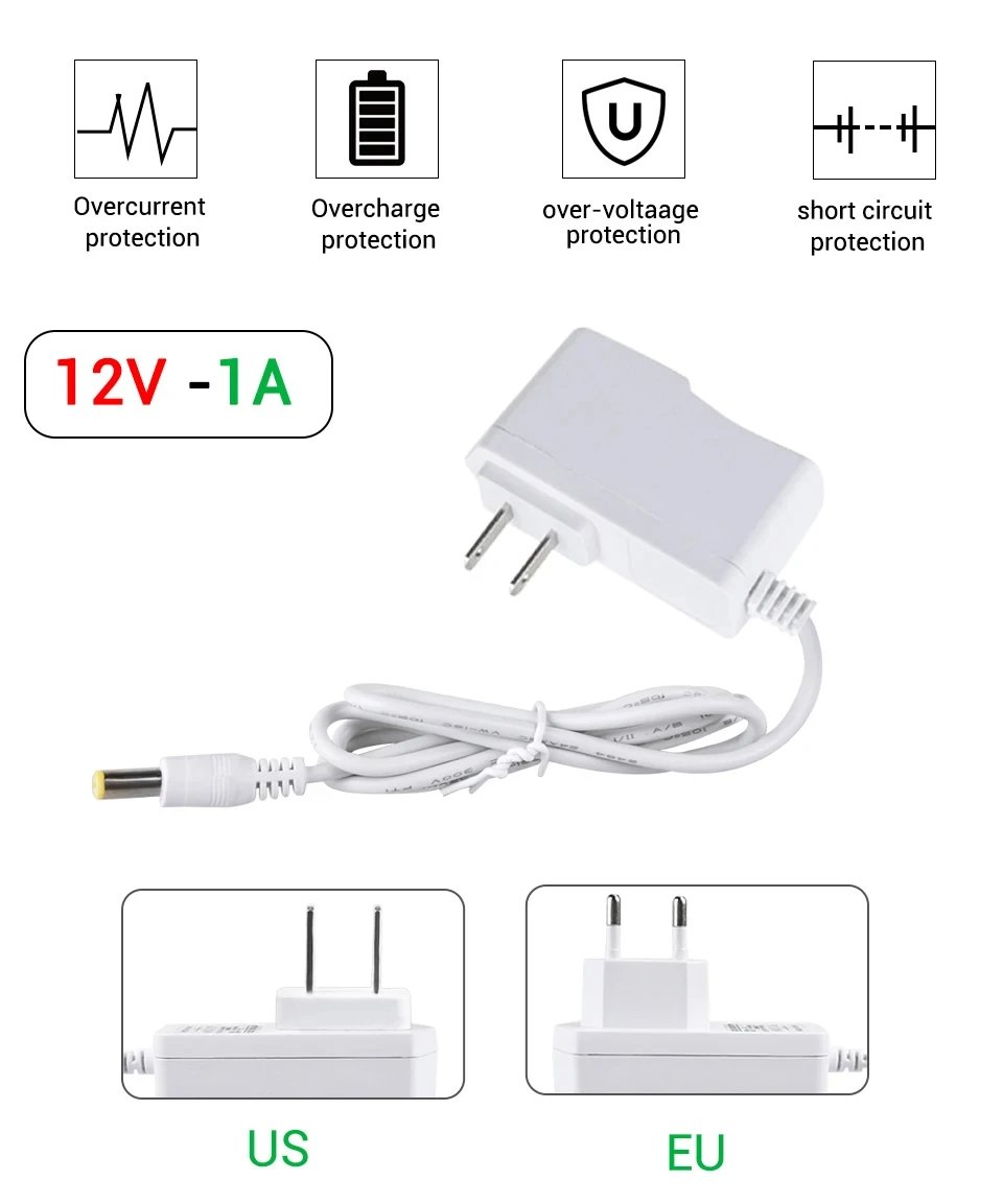 LED Power Adapter 12V 24V Power Supply AC to DC Adapter Transformer  LED Light Power Adapter 1A 2A 3A EU US UK AU Plug For Strip