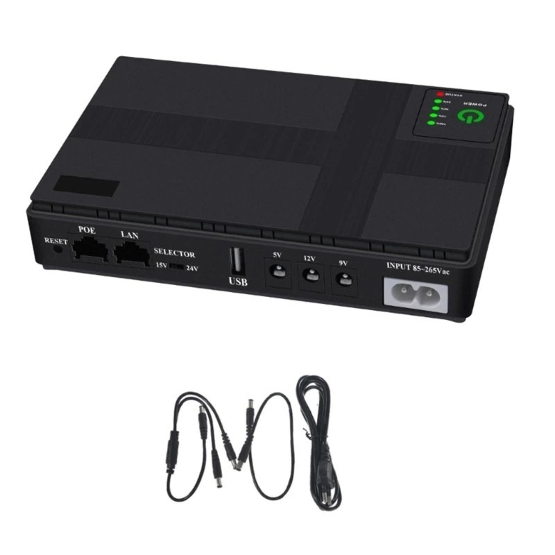 Mini Portable UPS 5V, 9V, 12V Uninterruptible Power Supply Multipurpose Mini UPS Battery Backup For Wifi IP Cam