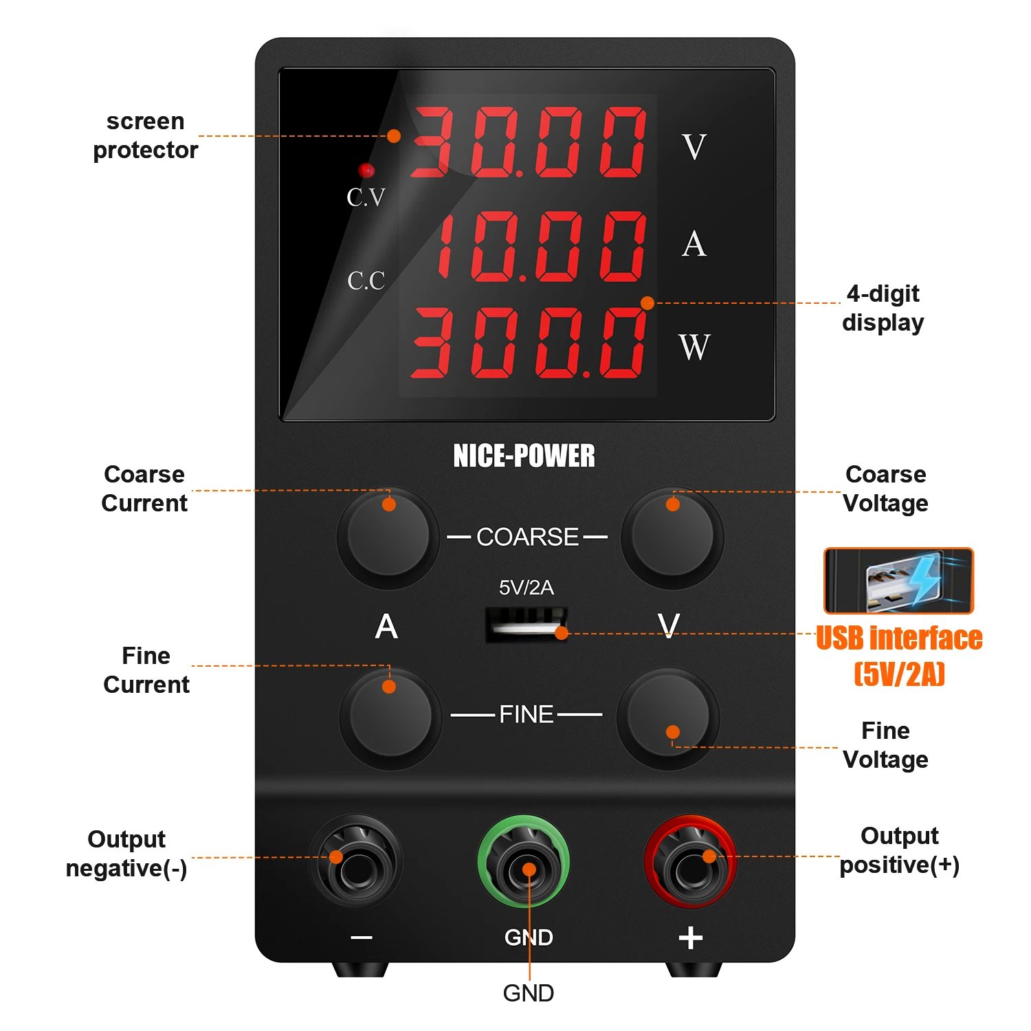 USB DC Regulated Lab Power Supply Adjustable 30V 10A Laboratory 60V 5A Voltage Regulator Stabilizer Bench Source DIY USB DC Regulated Lab Power Supply Adjustable 30V 10A Laboratory 60V 5A Voltage Regulator Stabilizer Bench Source DIY