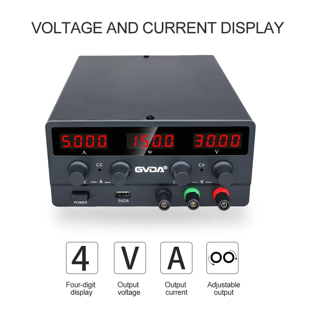 USB DC Regulated Laboratory Power Supply Adjustable 30V 10A Voltage Regulator 60V 5A Stabilizer Switch Bench Power Source USB DC Regulated Laboratory Power Supply Adjustable 30V 10A Voltage Regulator 60V 5A Stabilizer Switch Bench Power Source
