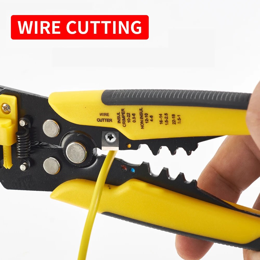Crimper Cable Cutter Adjustable Automatic Wire Stripper Multifunctional Stripping Crimping Pliers Terminal Hand Tool Crimper Cable Cutter Adjustable Automatic Wire Stripper Multifunctional Stripping Crimping Pliers Terminal Hand Tool