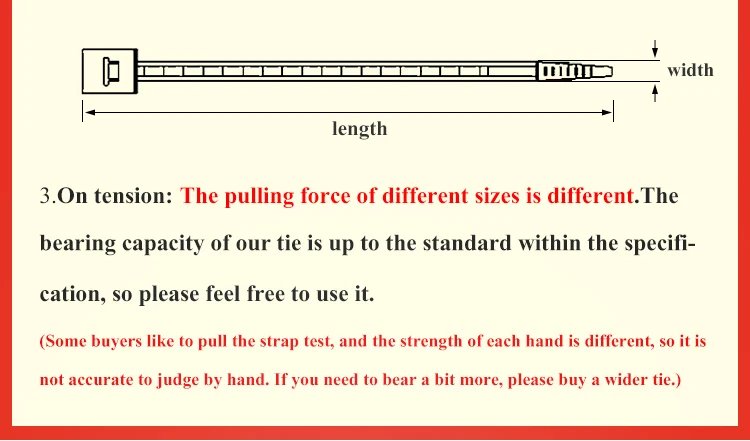 Self-locking plastic nylon tie 100PCS/bag  black Zip wraps strap nylon cable tie set  fastening ring  Loop Wire Wrap