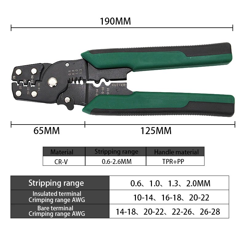 1pcs 4in1 multifunctional crimping pliers, wire stripper, wire cutter,terminal pliers, wiring accessories, hand tool accessories