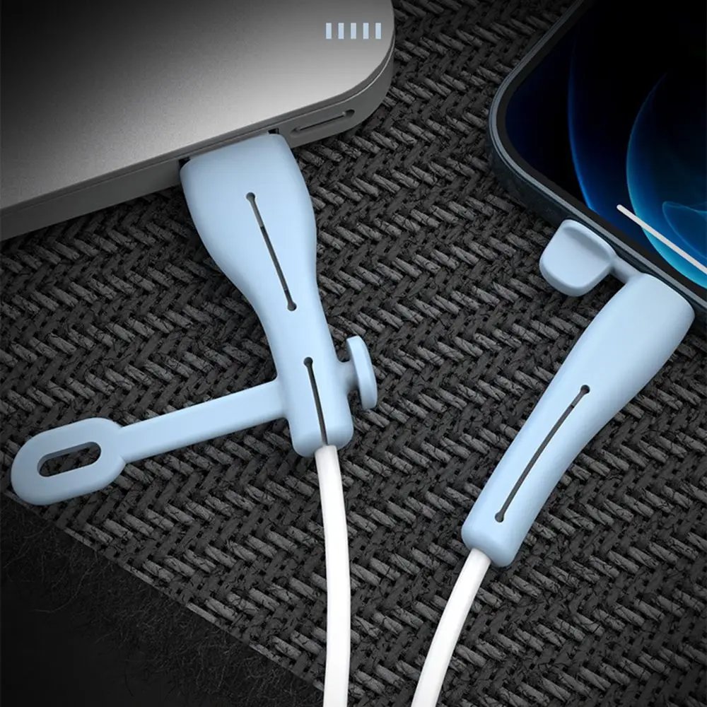 New Cable Protector Soft Silicone Cover For Apple iPhone USB Charger Cable Protector Saver Wire Winder Practical Accessories