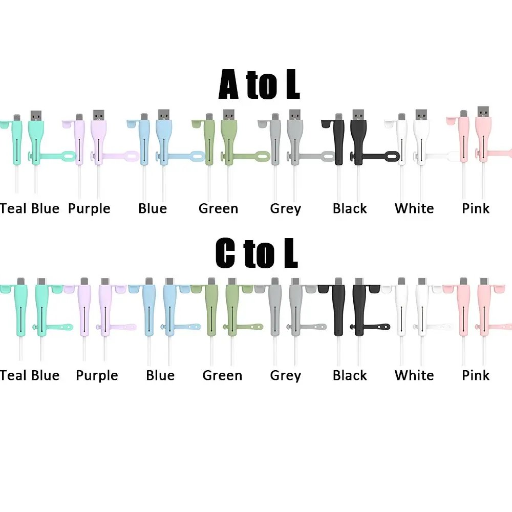 New Cable Protector Soft Silicone Cover For Apple iPhone USB Charger Cable Protector Saver Wire Winder Practical Accessories