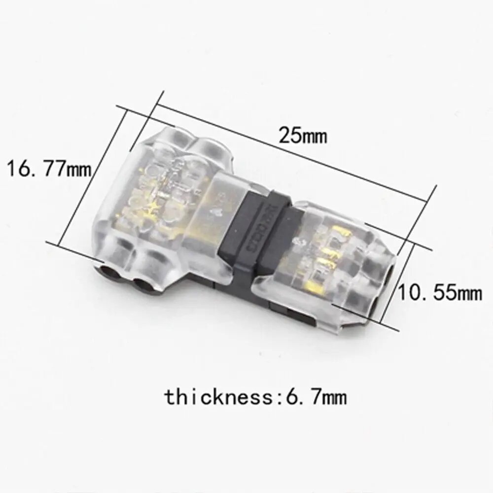 5/10/20PCS Wire Cable Snap In T2 Connector No-solder No-peel Quick Terminal Connections Joiners Auto Plug Electrical Accessories