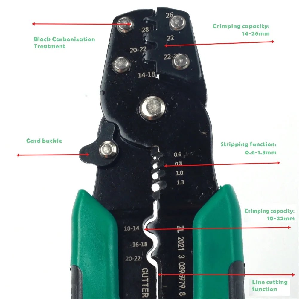 1pcs 4 in1 Multifunctional Crimping Terminal Pliers,Wire Stripper,Wire Cutter,Terminal Pliers,Wiring Accessories,Hand Tool